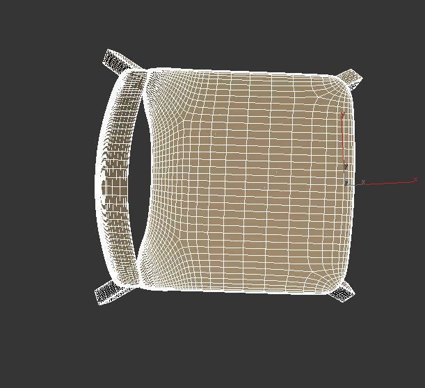 Chair Leaf Low-poly 3D model_10