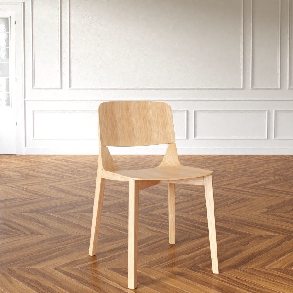 Chair Leaf Low-poly 3D model_1