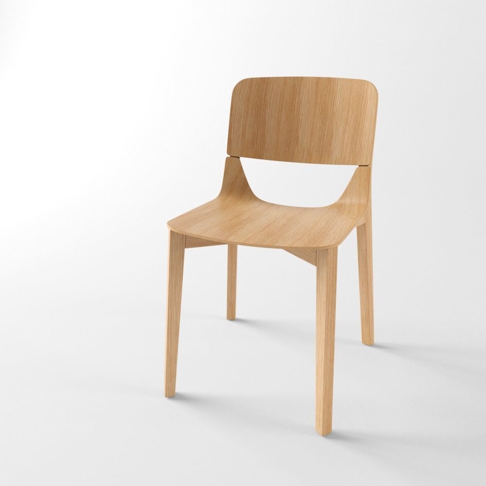 Chair Leaf Low-poly 3D model_2