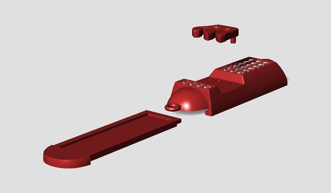 Mezuzah gold pendant 3d printable model jewish religion jewelry 3D print model_10