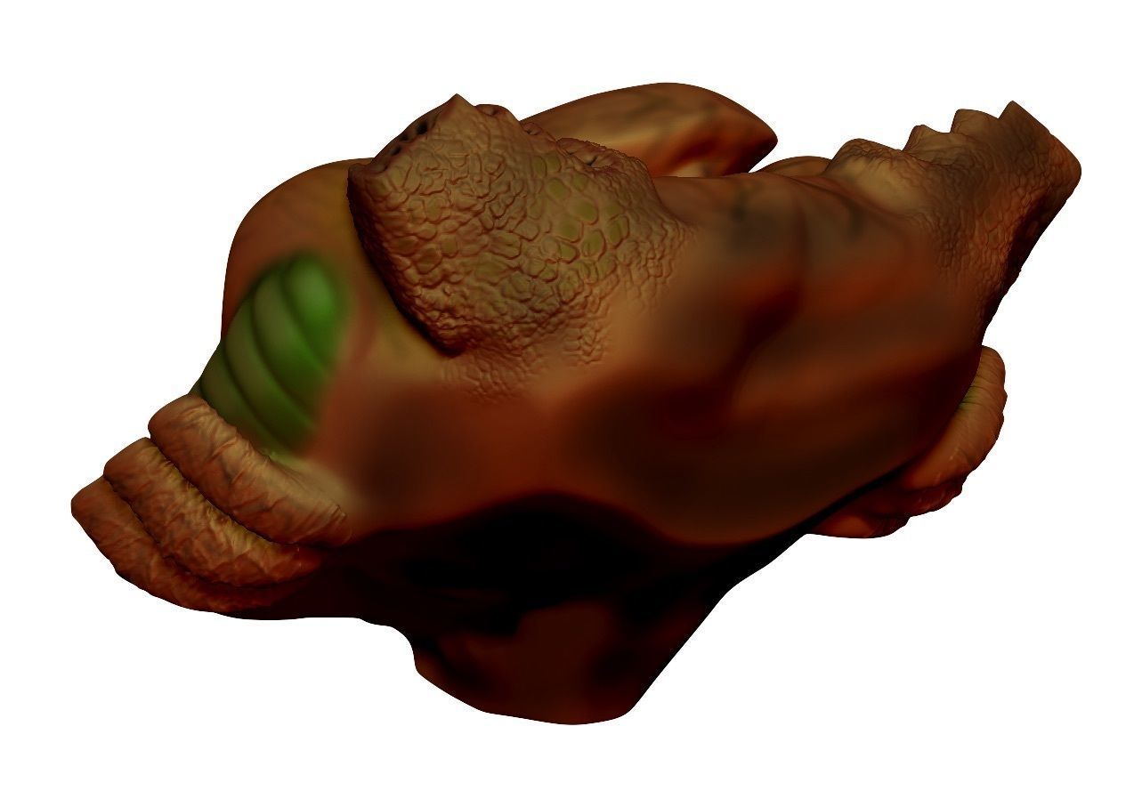 Babylon 5 Vorlon Bust 3D print model_2