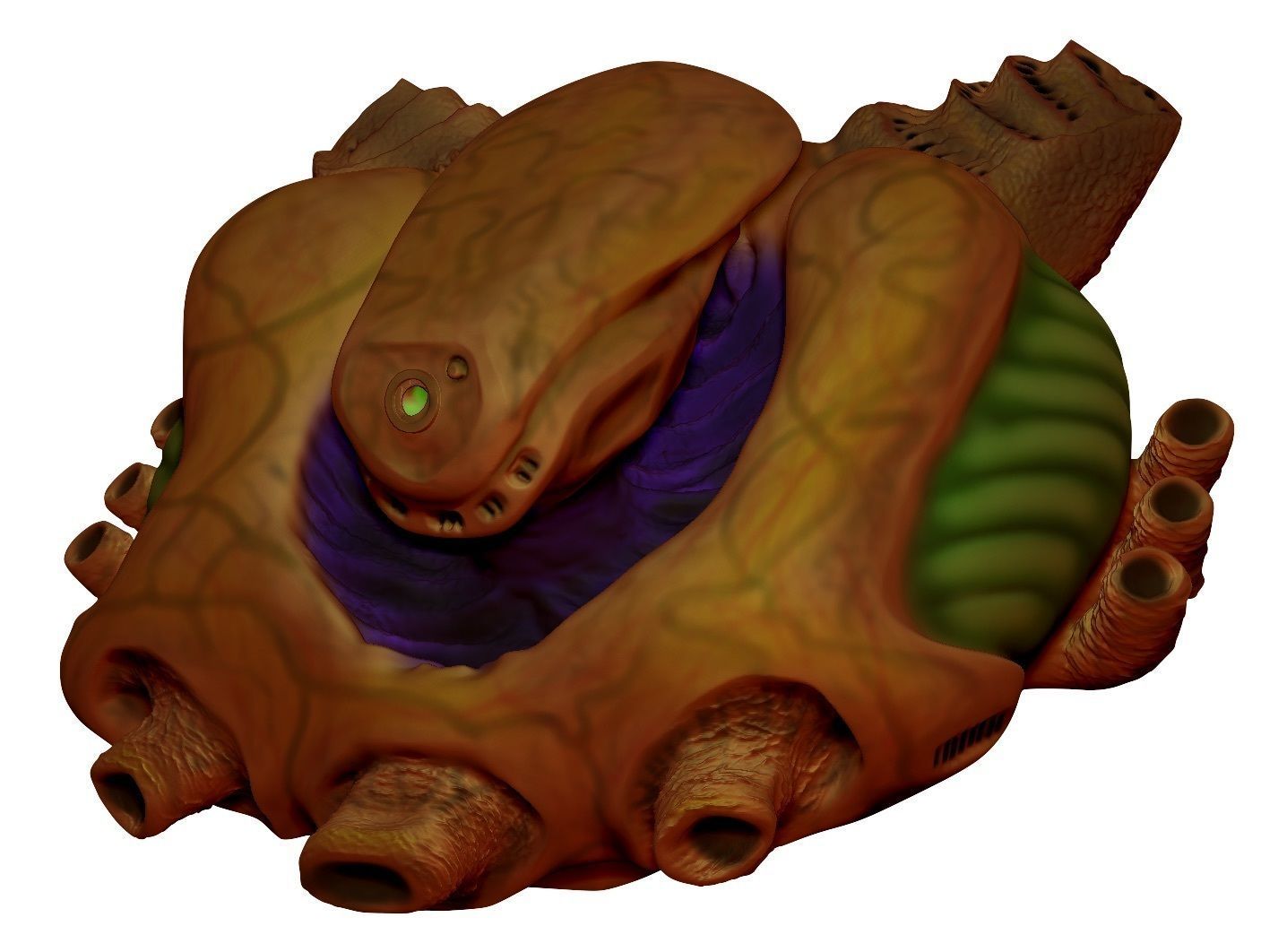 Babylon 5 Vorlon Bust 3D print model_1