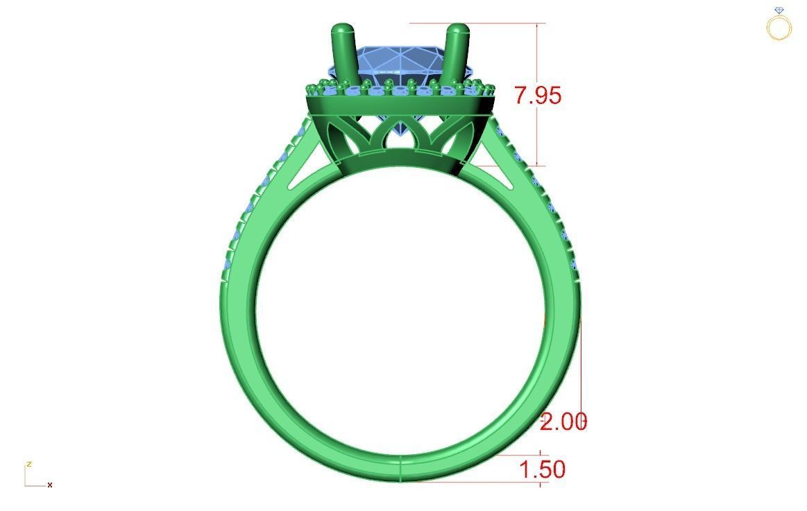 Engagement Ring-9 3D print model_2