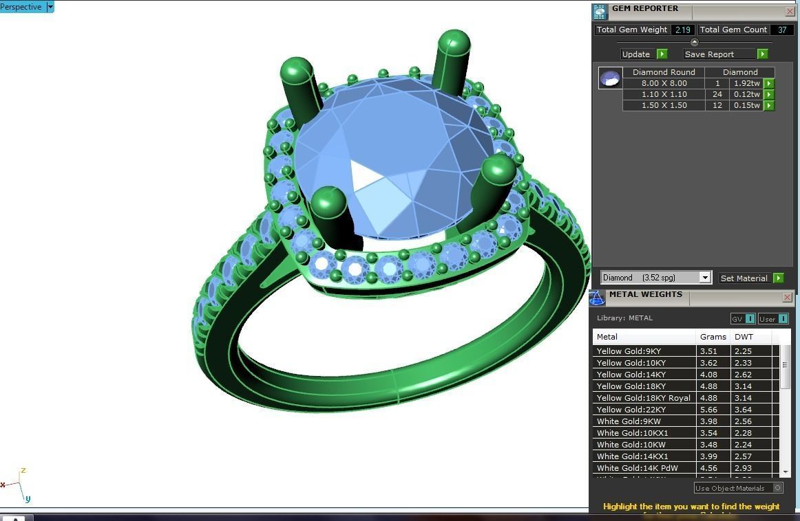 Engagement Ring-9 3D print model_4