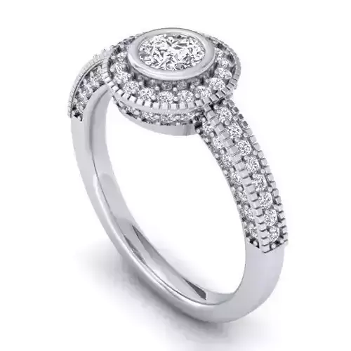 RING31 diamond engagement ring gold