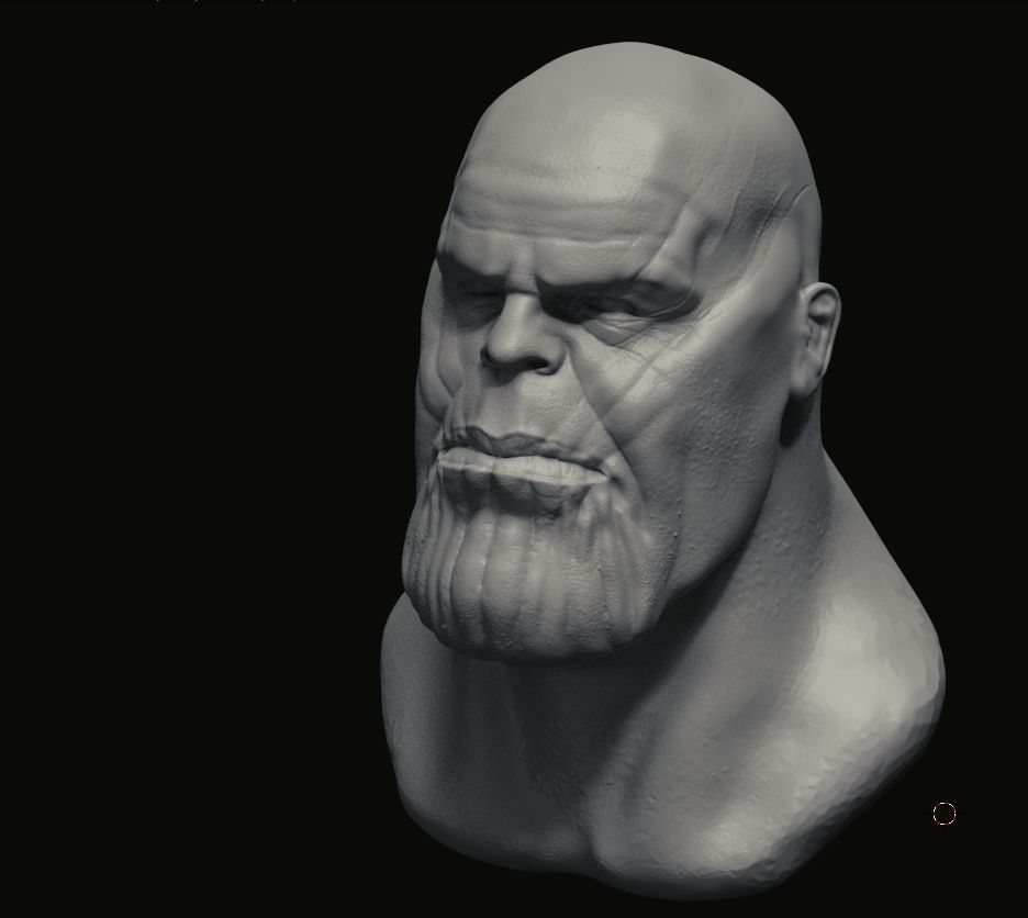 Thanos 3d head 3D print model_2