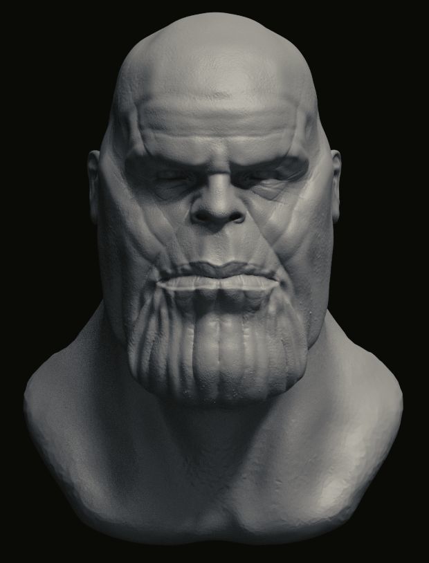 Thanos 3d head 3D print model_3
