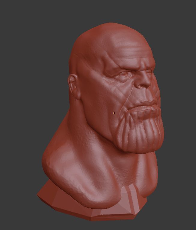 Thanos 3d head 3D print model_4