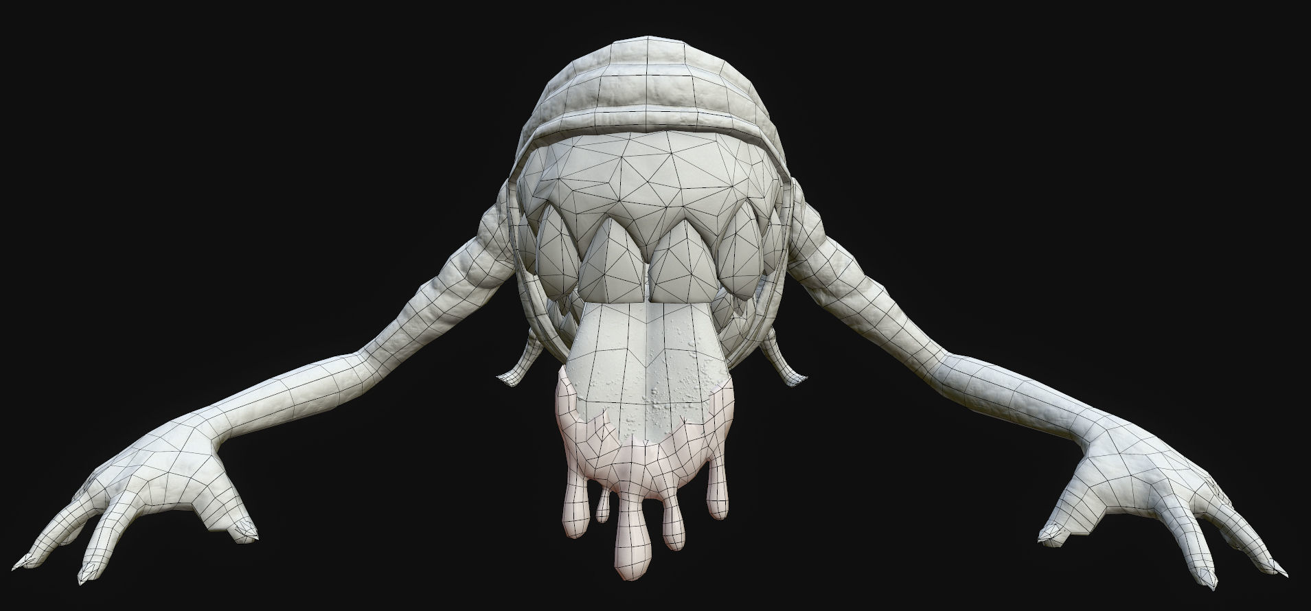 Slime Monster - Low Poly - Rigged - Animated - PBR Low-poly 3D model_5