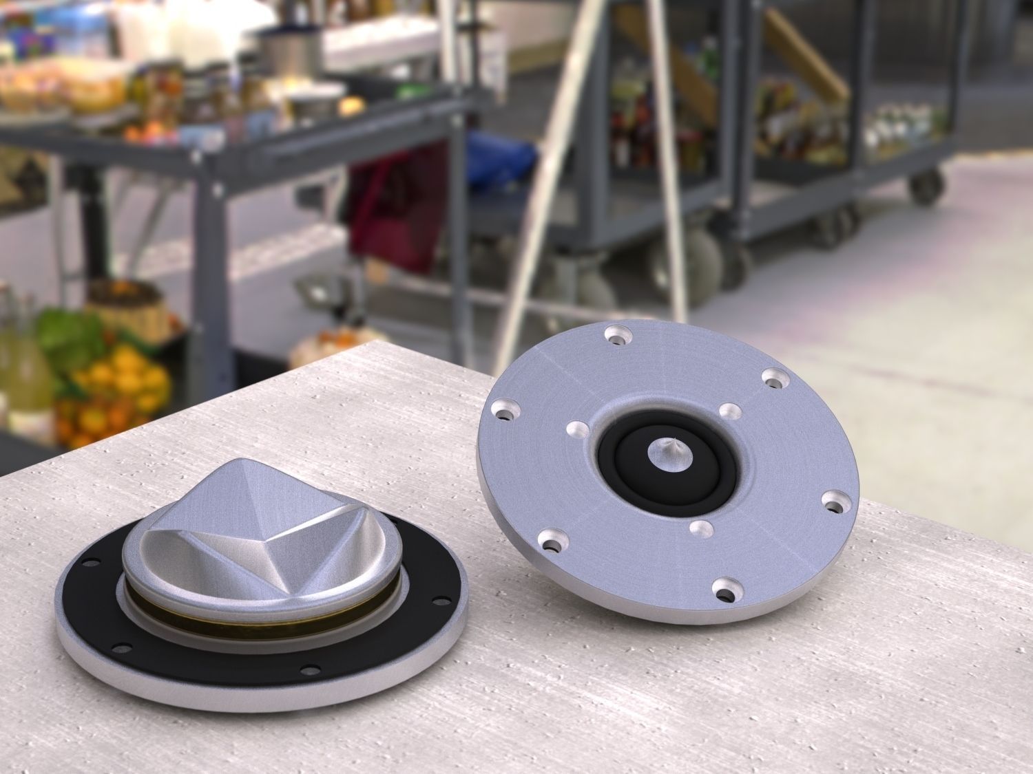 scan-speak ring radiator free 3D model | CGTrader