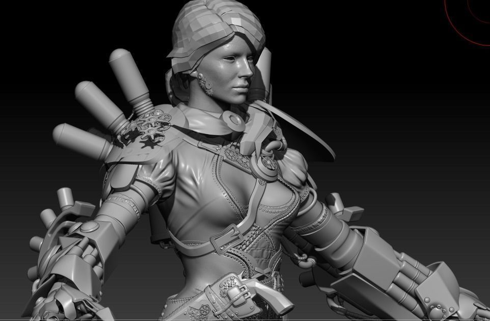 A large collection of high-poly models from the program zbrush _13