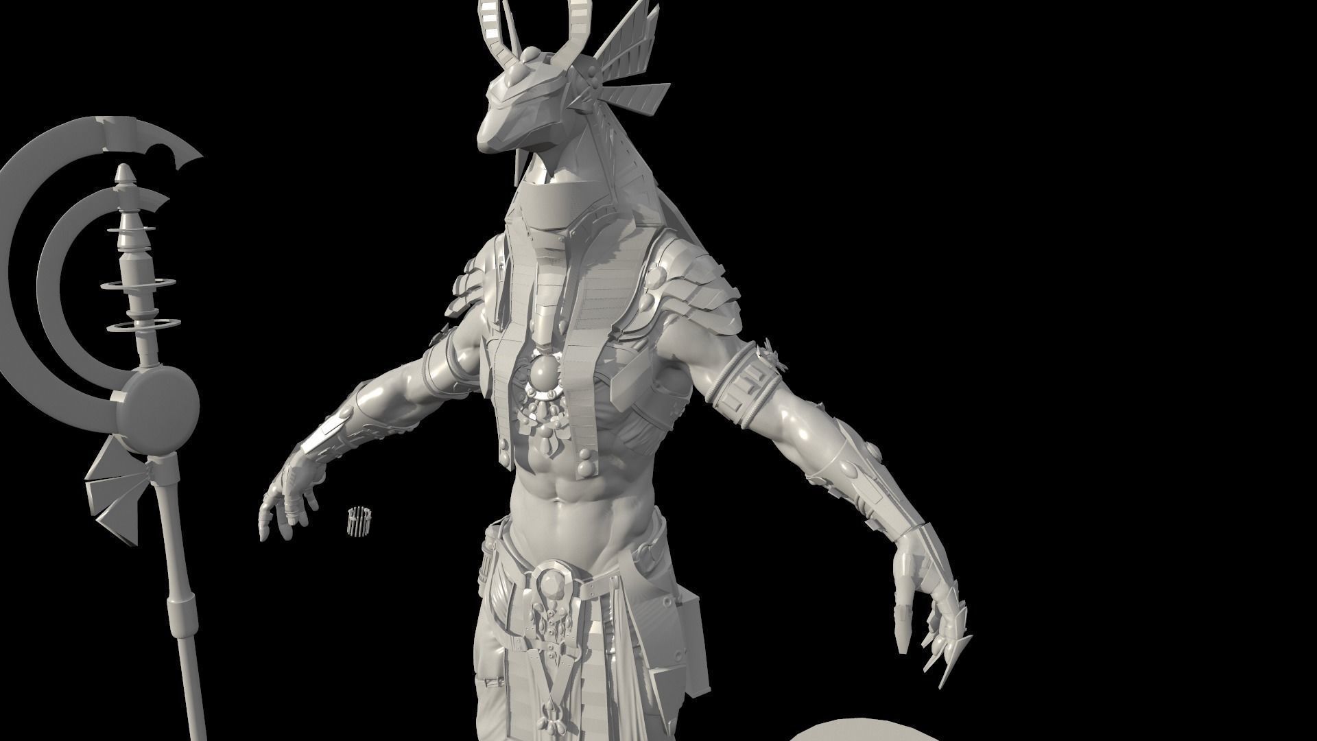 A large collection of high-poly models from the program zbrush _12