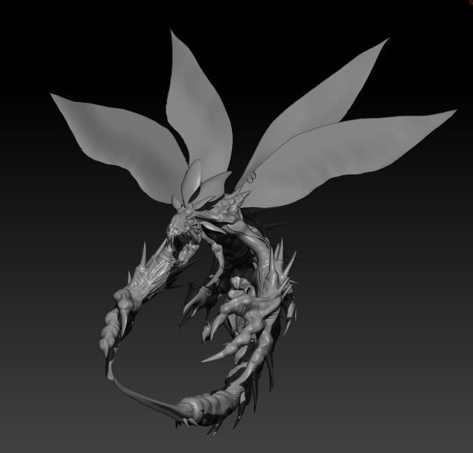 A large collection of high-poly models from the program zbrush _1