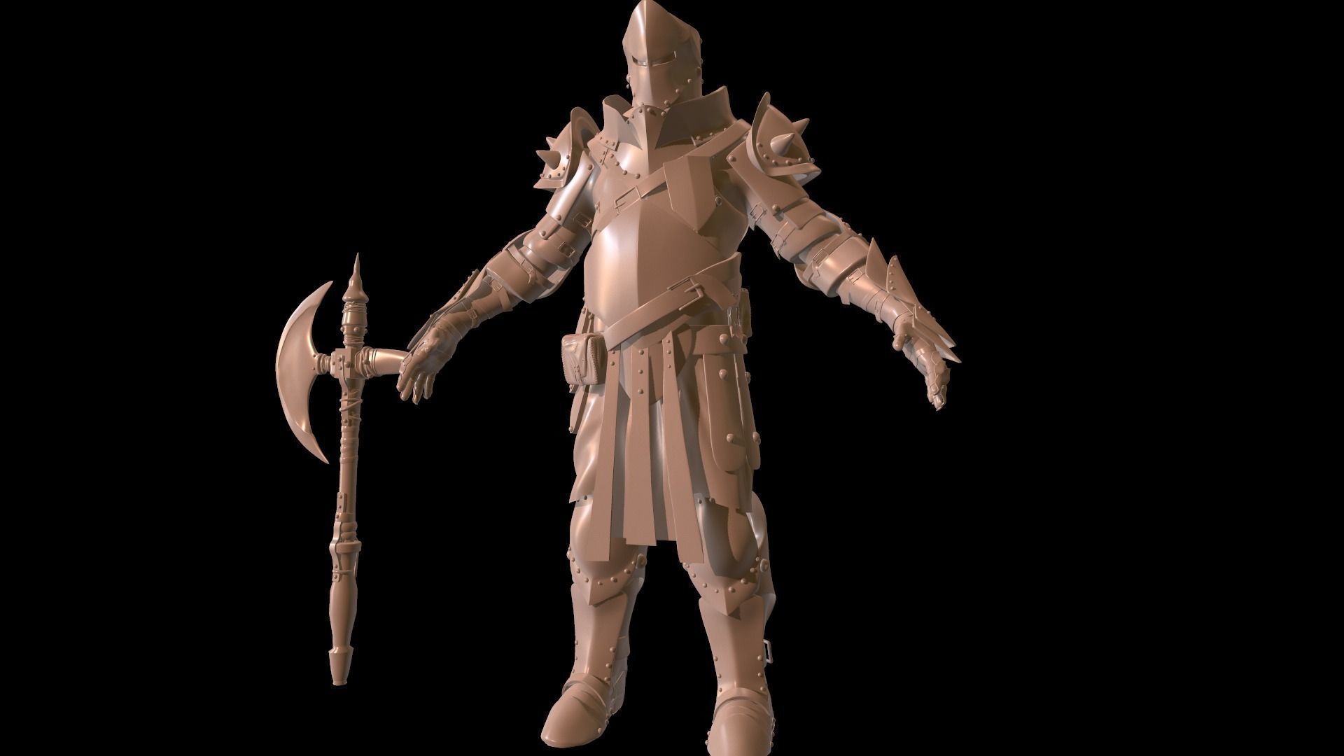 A large collection of high-poly models from the program zbrush _3