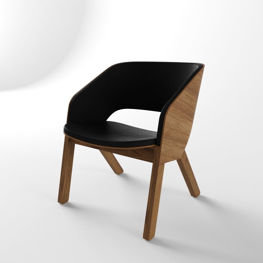 Merano Lounge Armchair 3D model_1