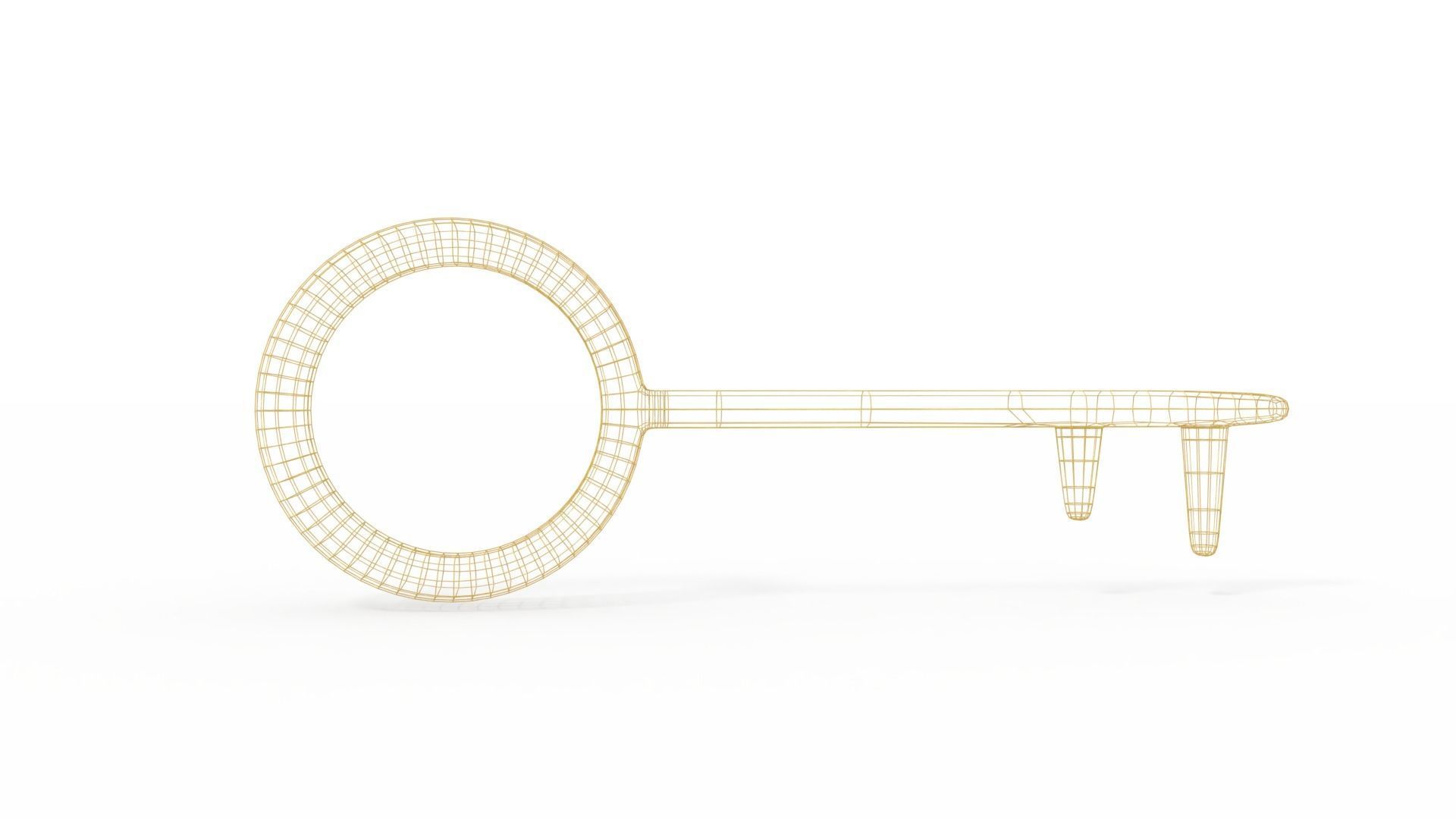 Key Low Poly 3D model_5