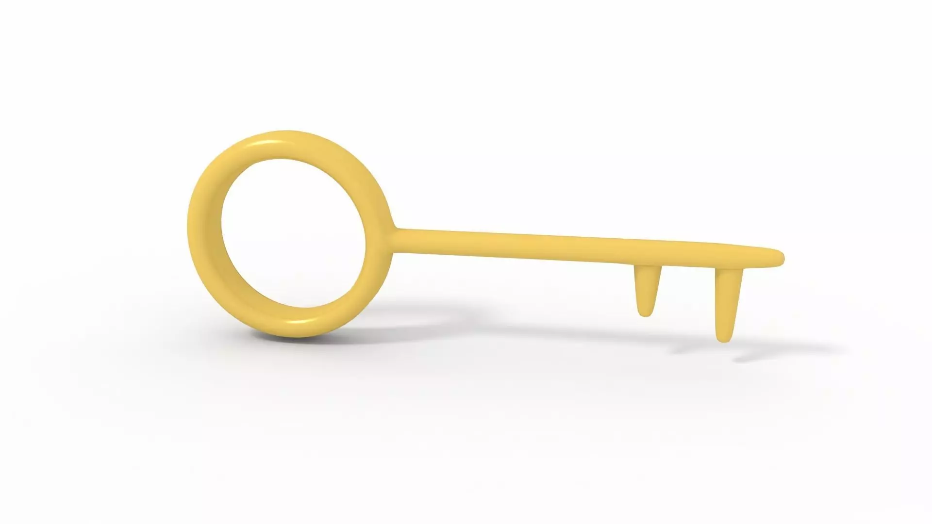 Key Low Poly 3D model_0