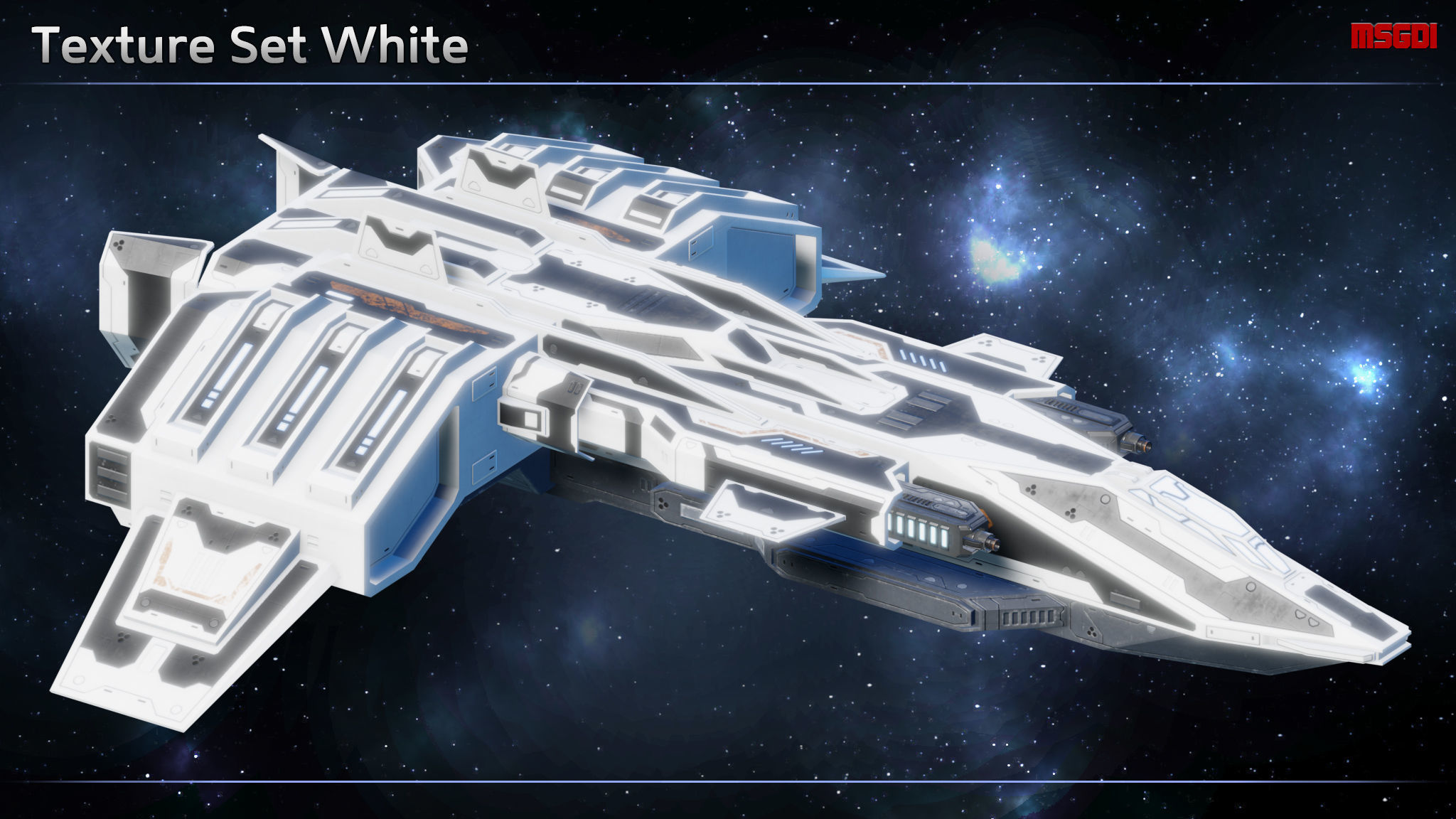 Spaceship Fighter Sundown Low-poly 3D model_9