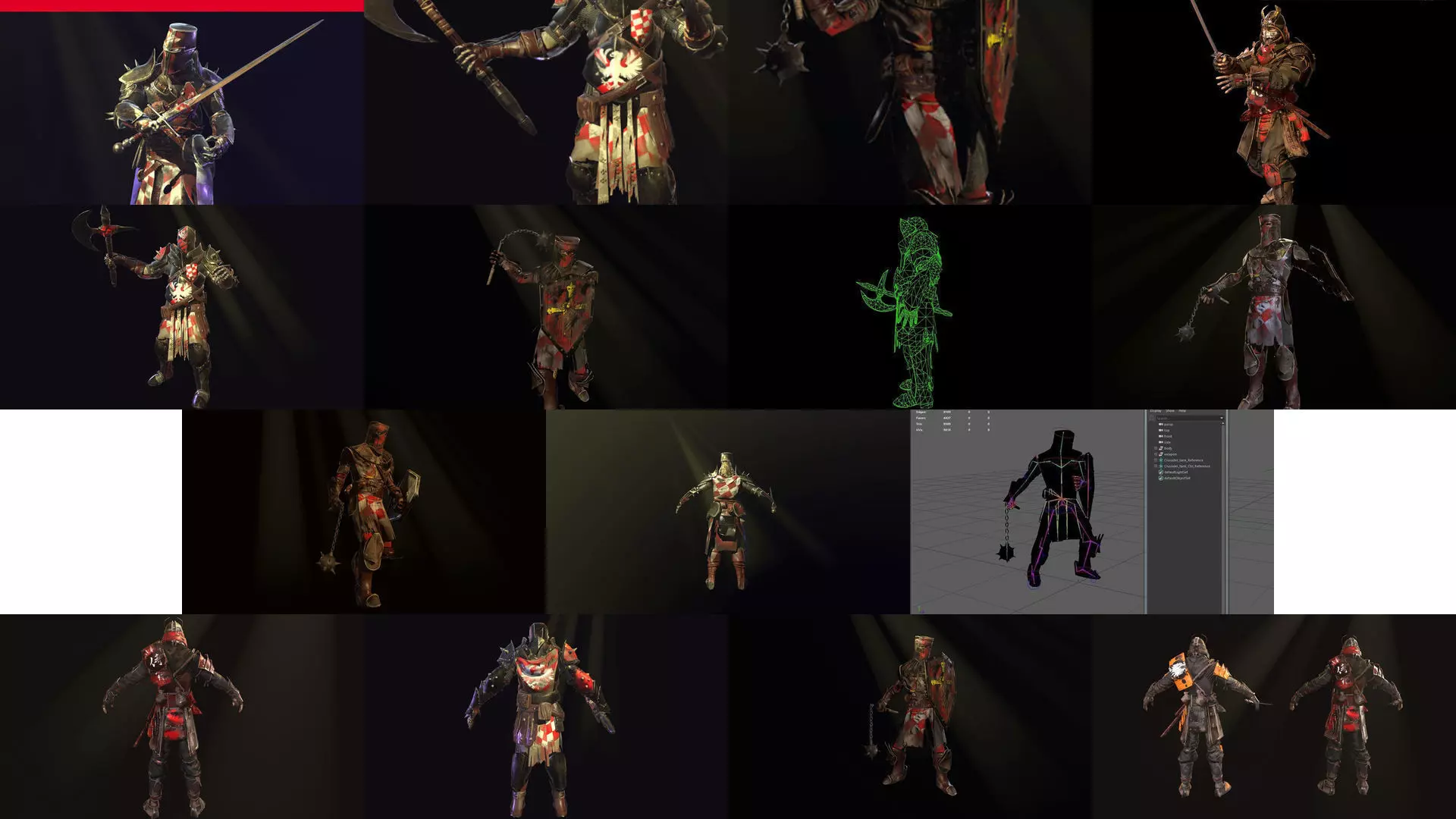 Knight collection group of warriors _0