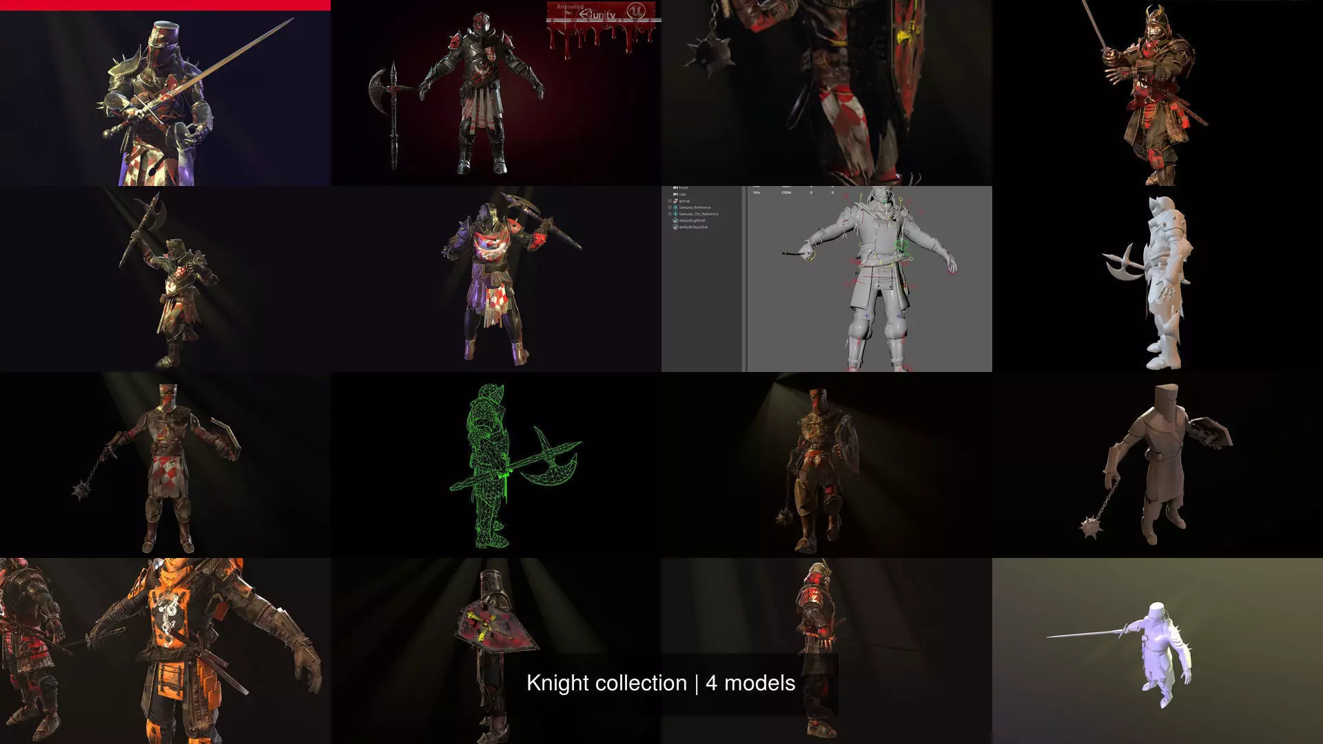 Knight collection group of warriors _1