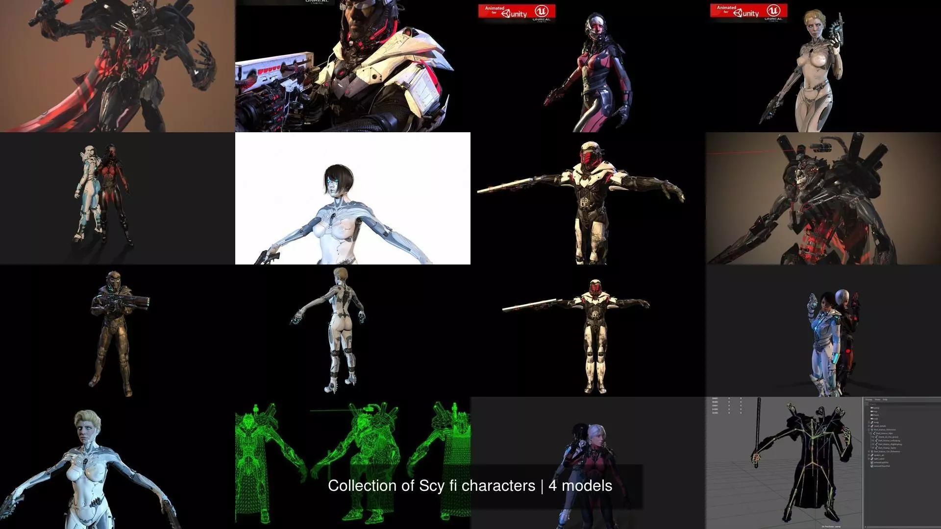 Collection of Scy fi characters _1