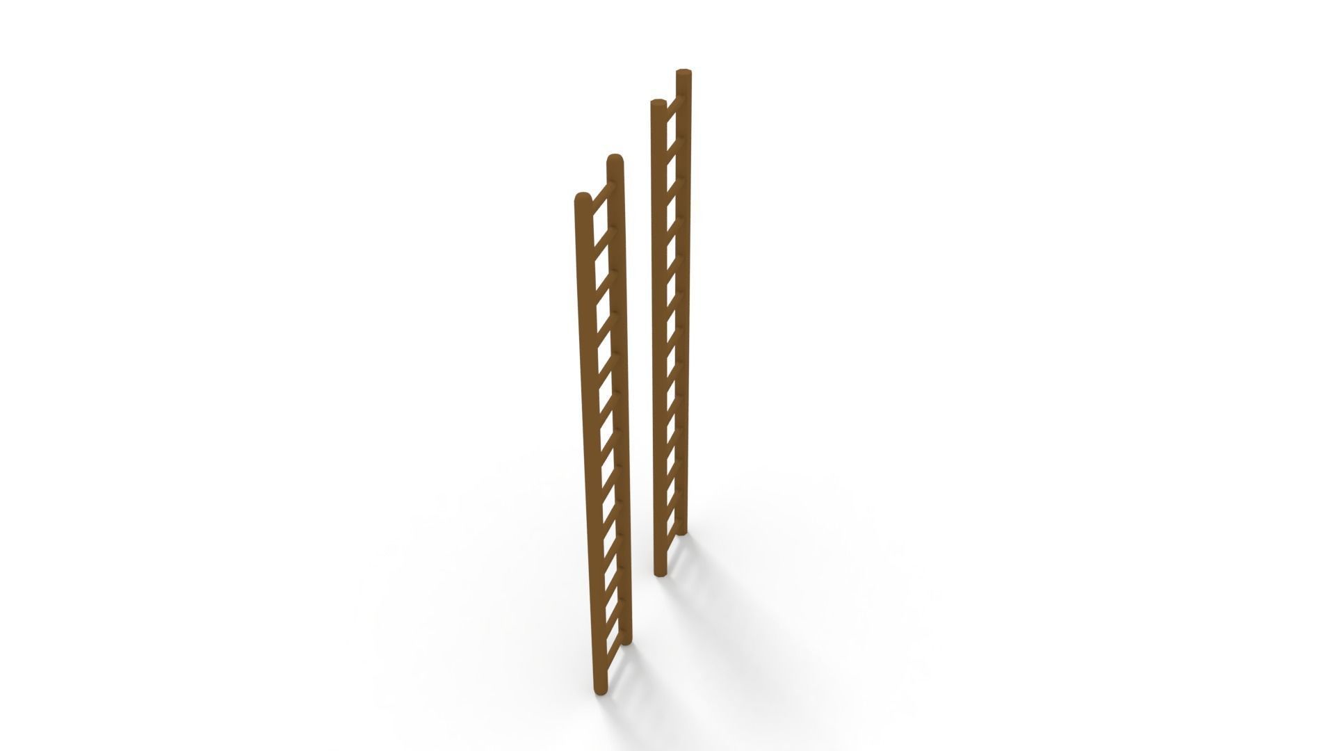 Ladder Low-Poly and Higher-Poly Low-poly 3D model_1