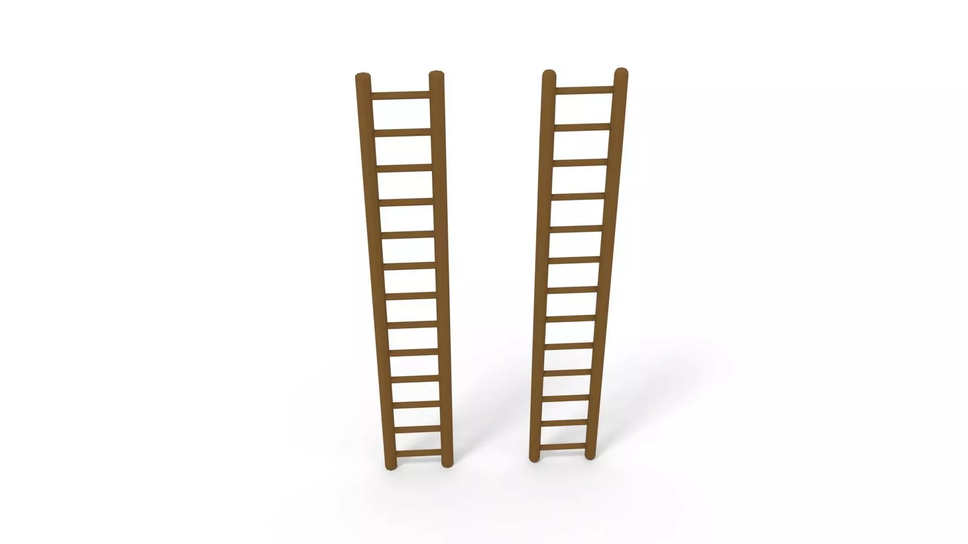 Ladder Low-Poly and Higher-Poly Low-poly 3D model_0
