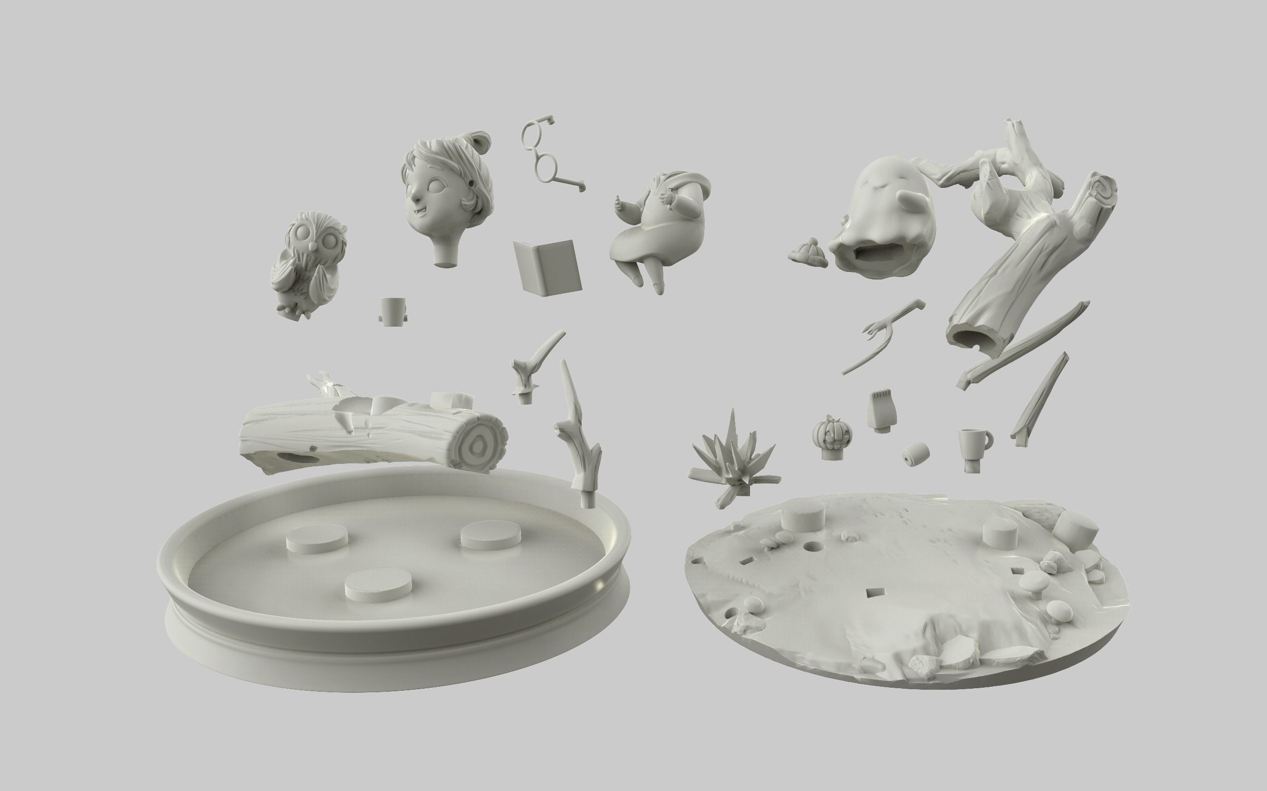 GK printable model Q-style  3D print model_1