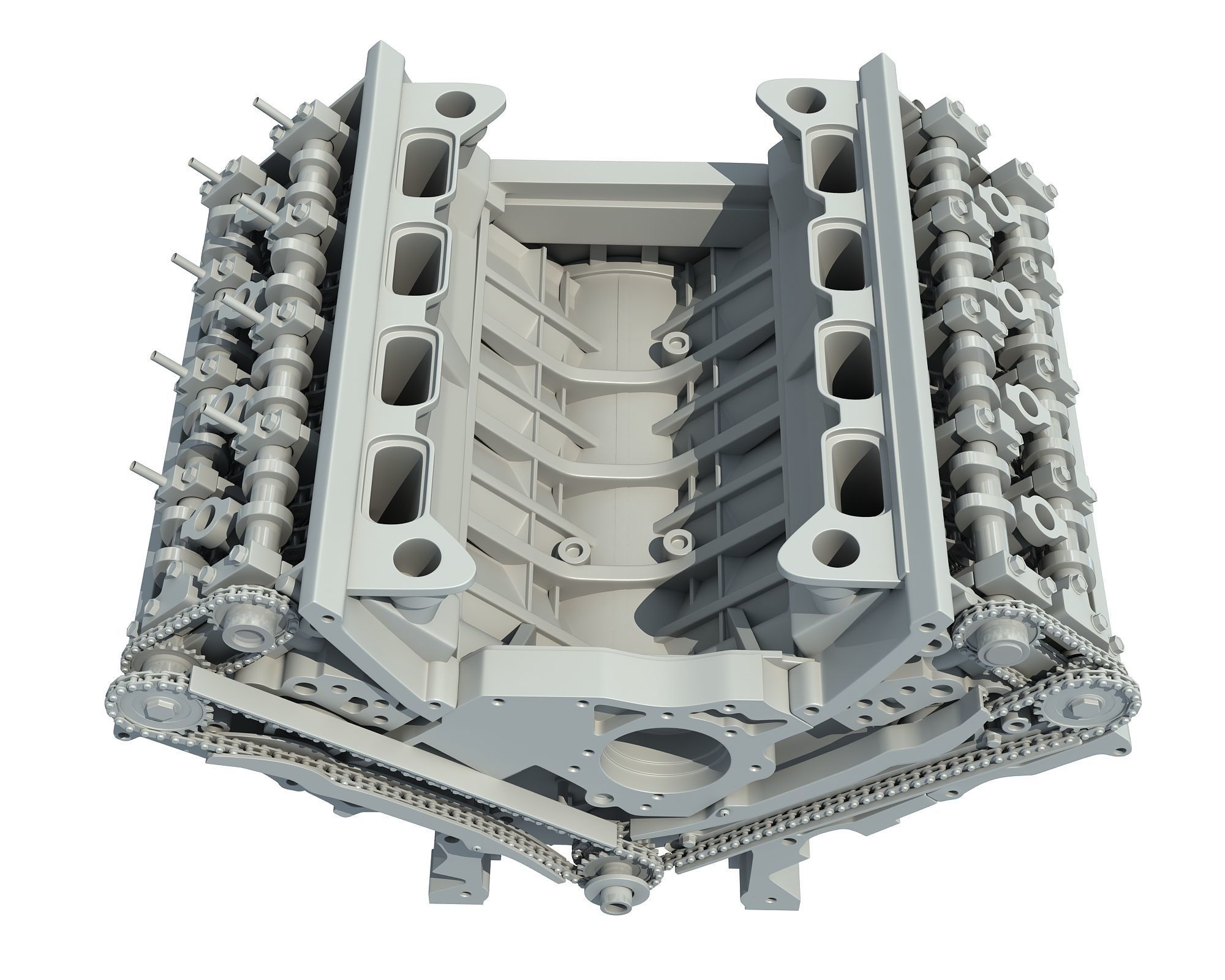 V8 Engine with Inner Parts 3D model_22