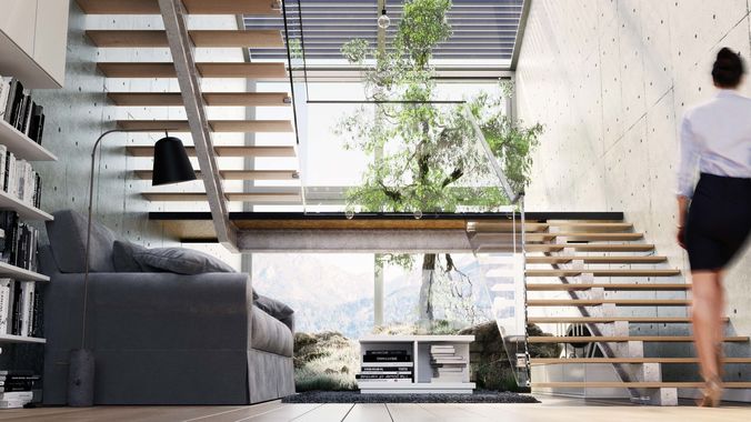 Industrial Loft Interior Showcase 2017 Low-poly 3D model