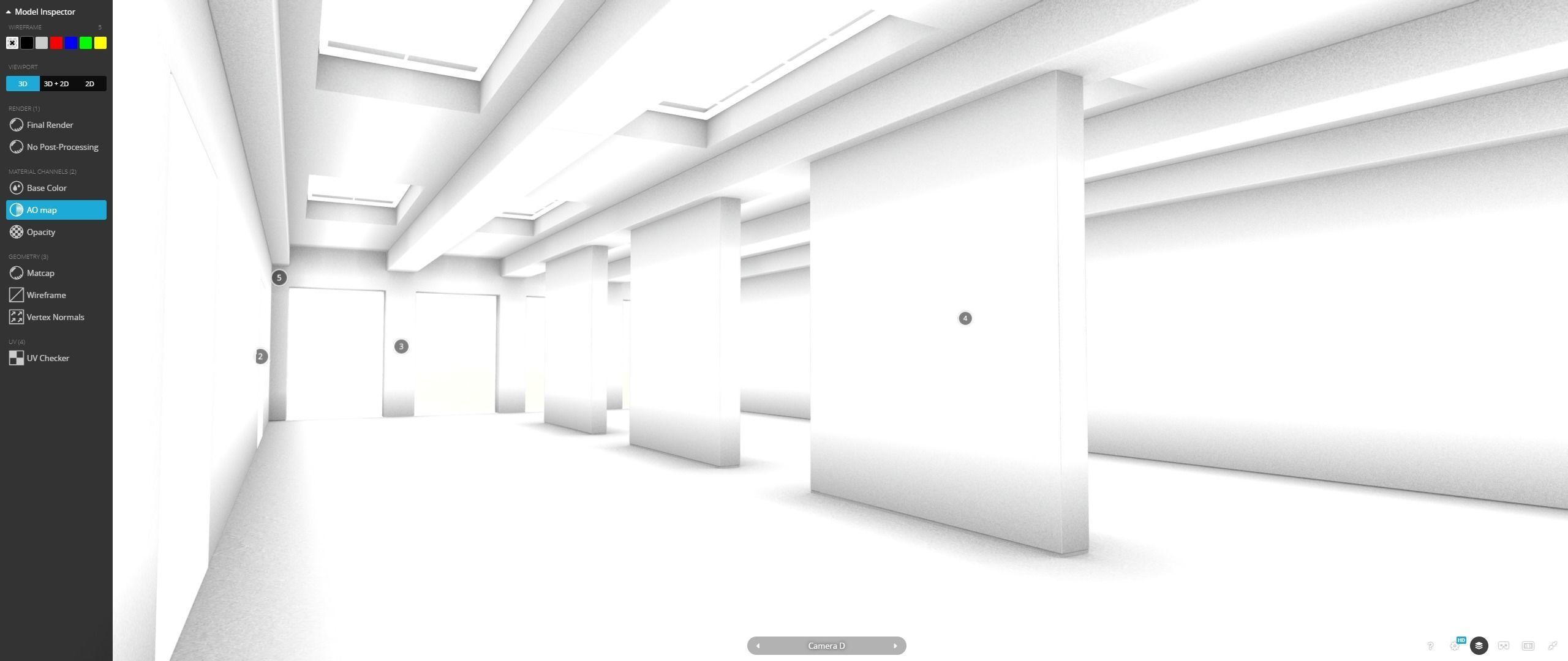 VR Gallery for Product Showcase 2017 Max Corona 3D model_2