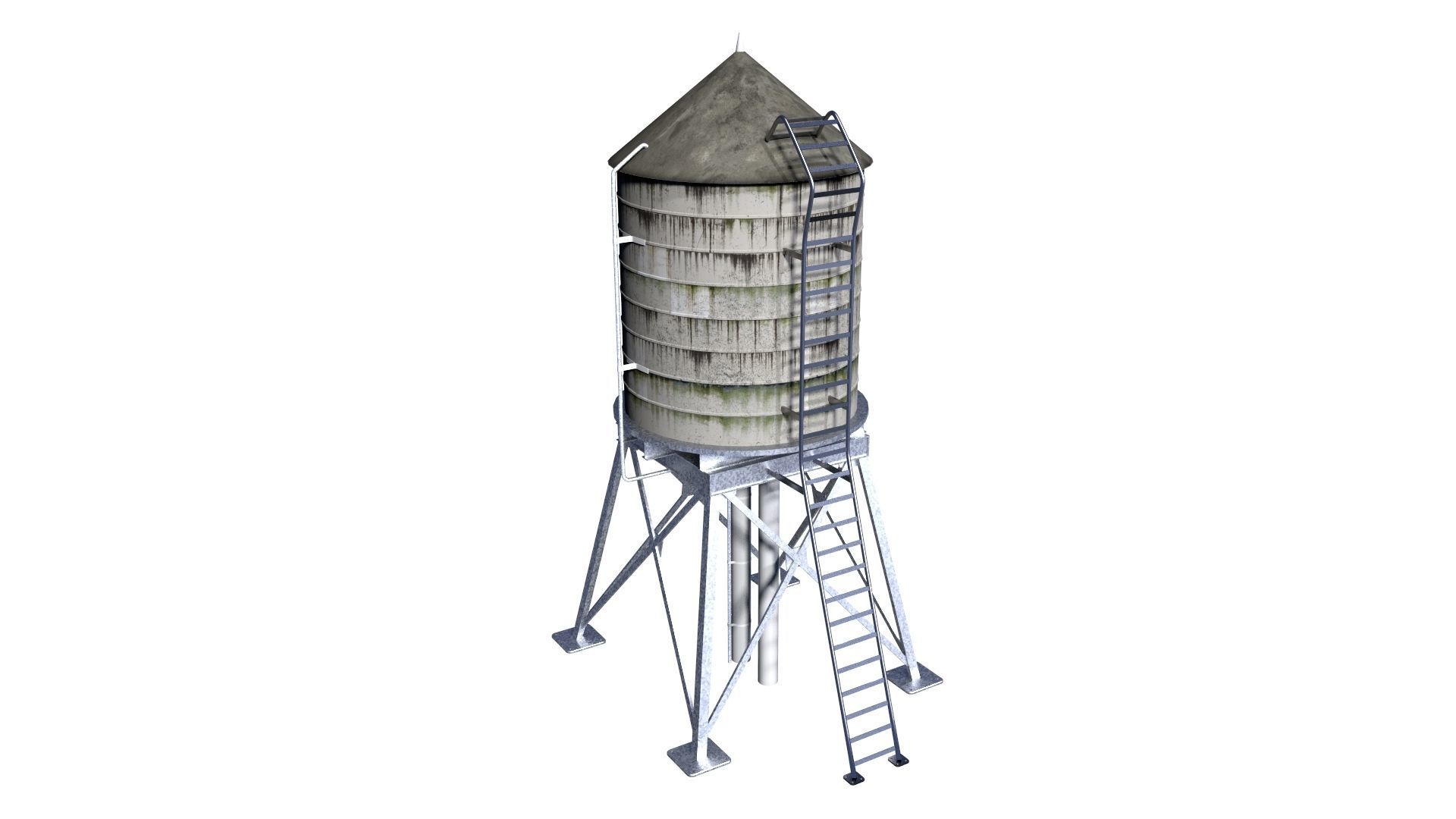 Water tank collection 1 3D model_2