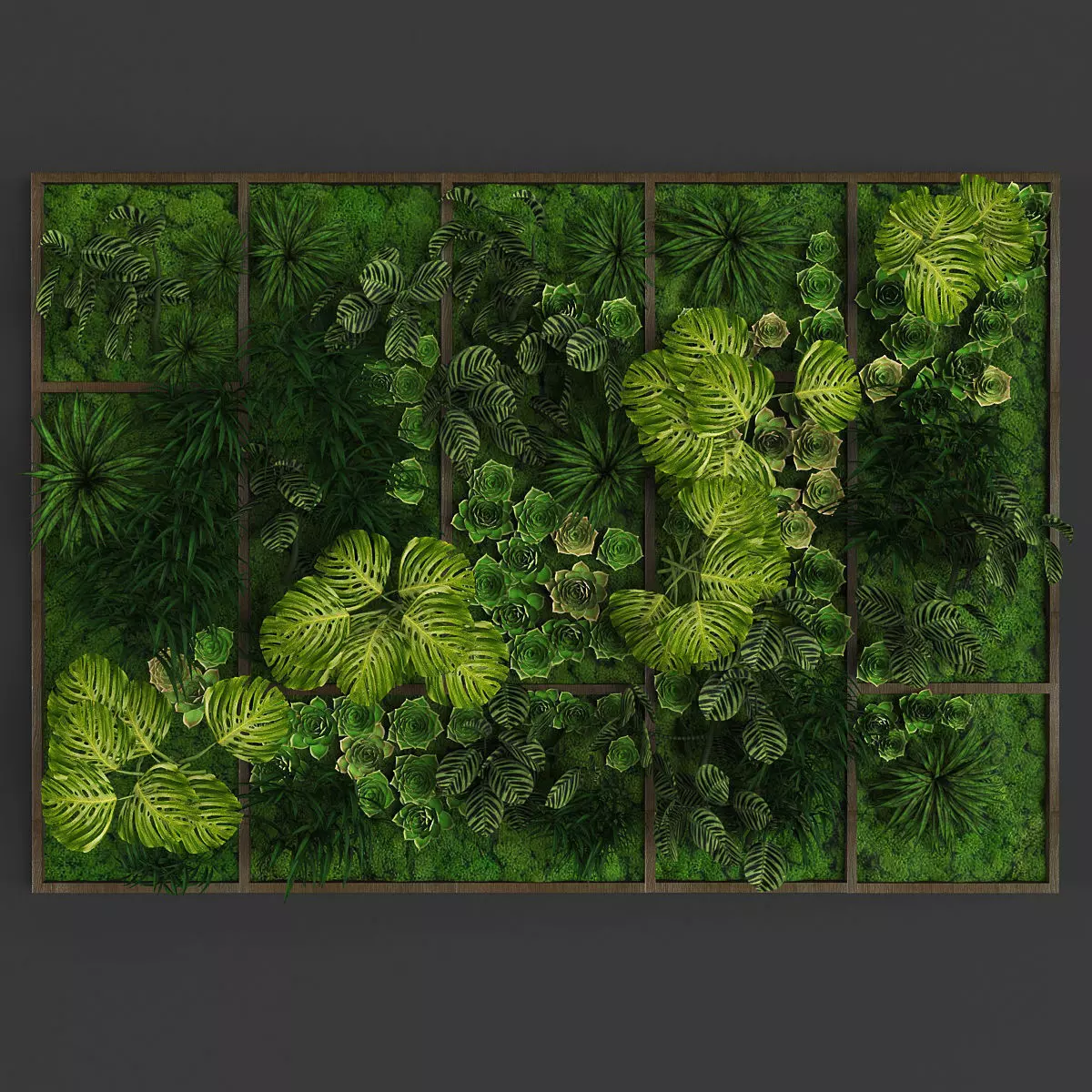 Vertical gardening 05 Low-poly 3D model