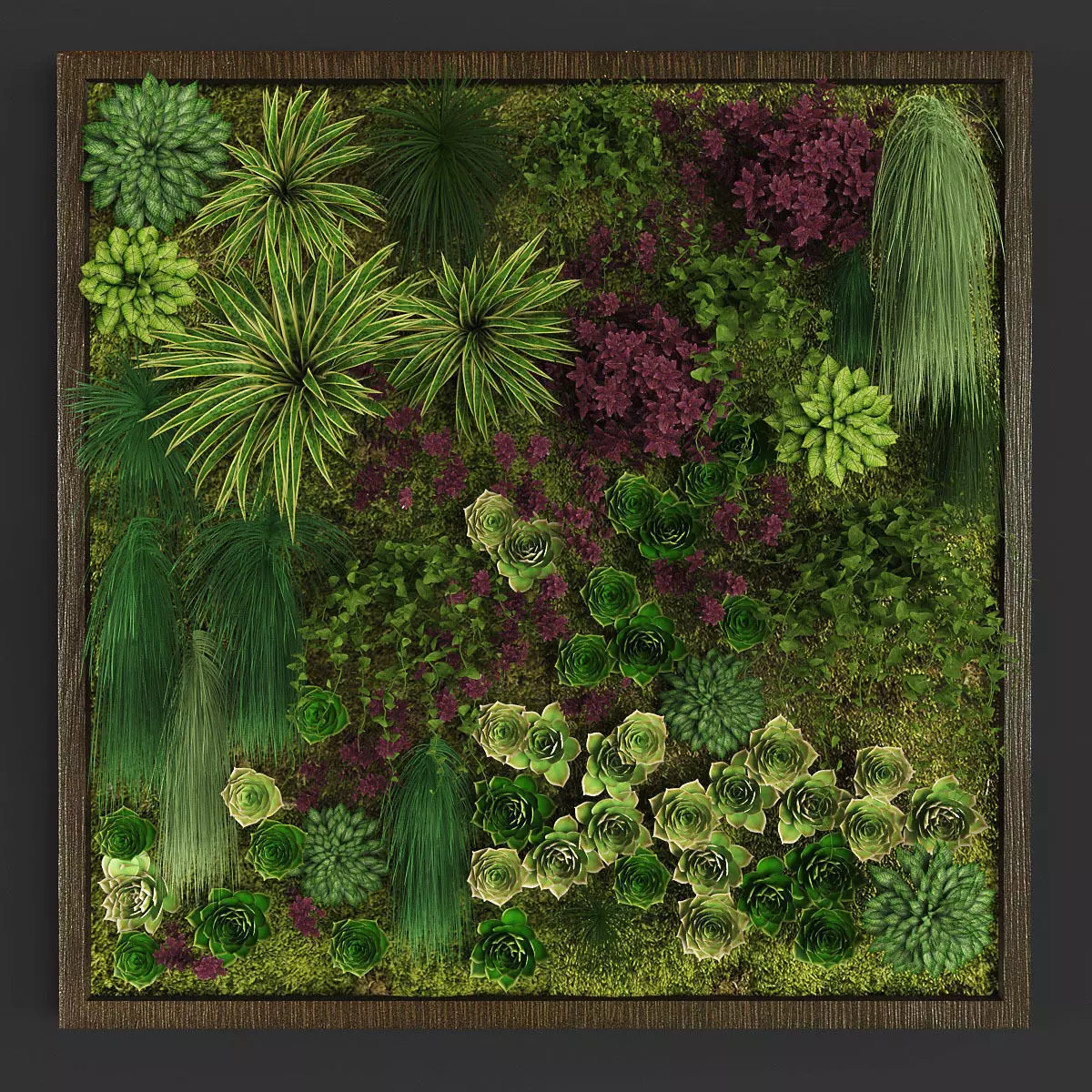 Vertical gardening 04 Low-poly 3D model_0