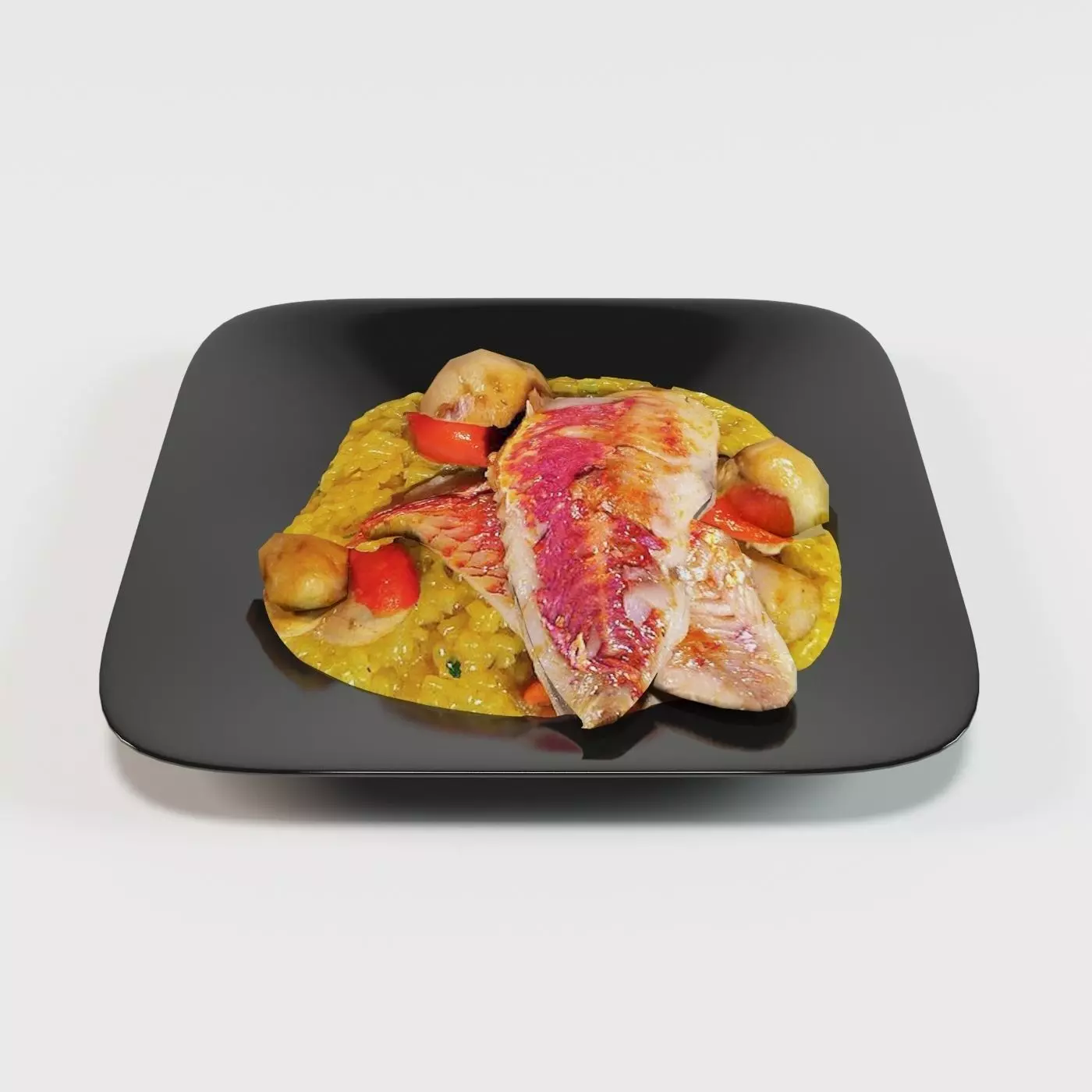 Konjac risotto  Low-poly 3D model_0