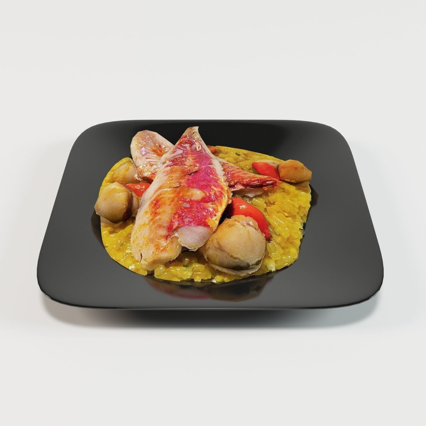 Konjac risotto  Low-poly 3D model_3