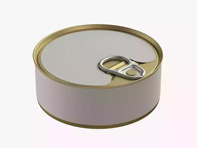 canned food round tin metal aluminium can 01