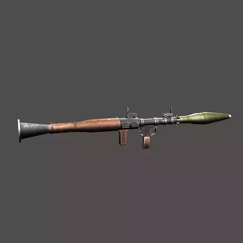 RPG-7 game ready military weapon Free low-poly 3D model