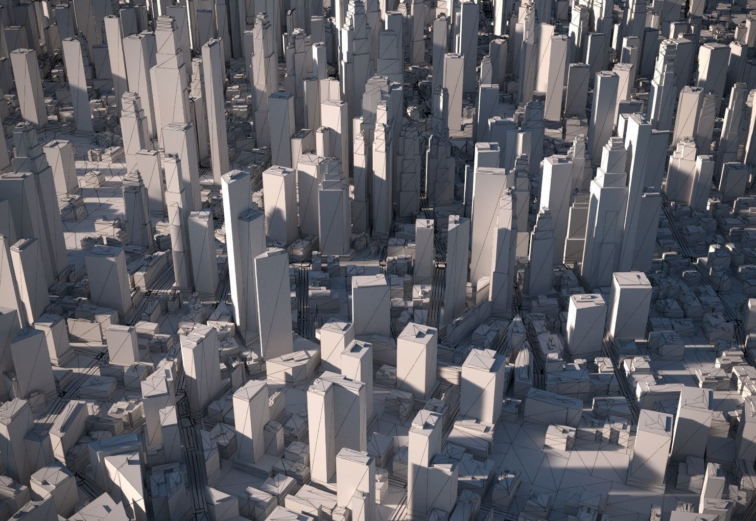 City 09 Low-poly 3D model_2