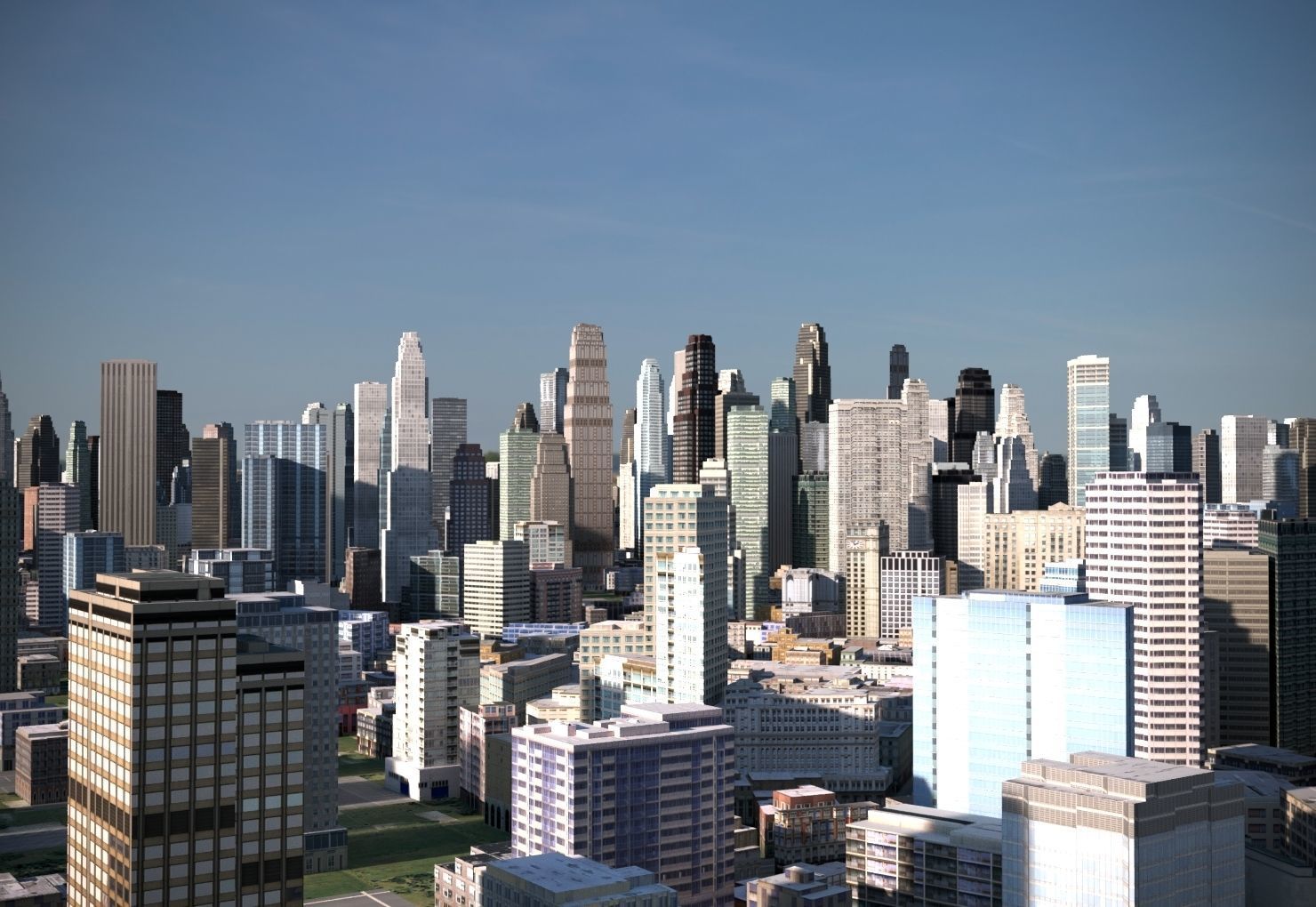 City 09 Low-poly 3D model_1