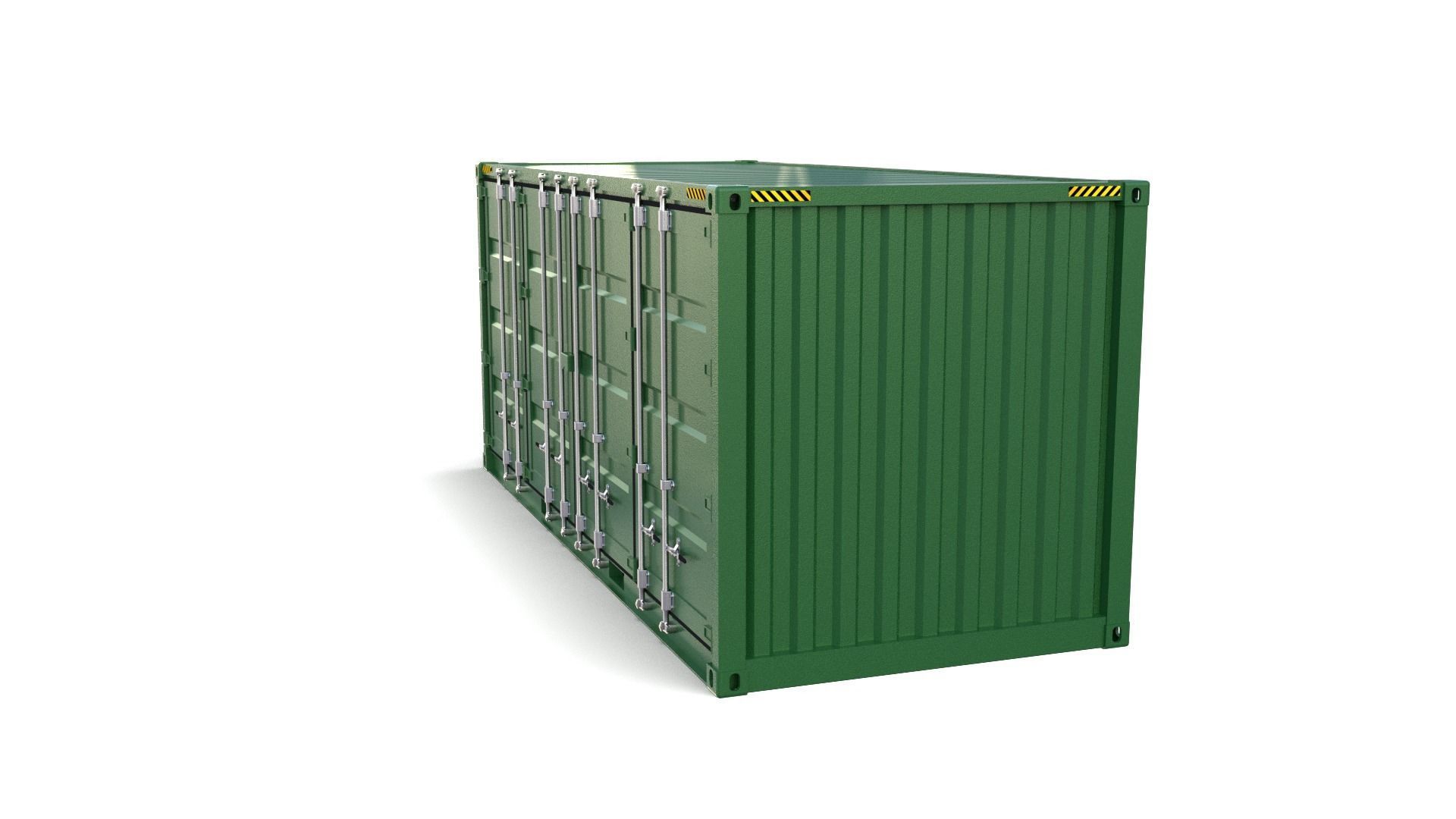 20ft Shipping Container Side Open 3D model_9