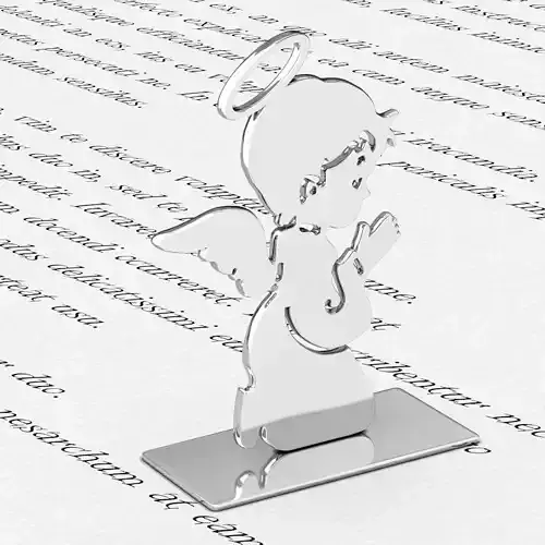 Angel paperweight desk paper weight cherub ornament cupid 