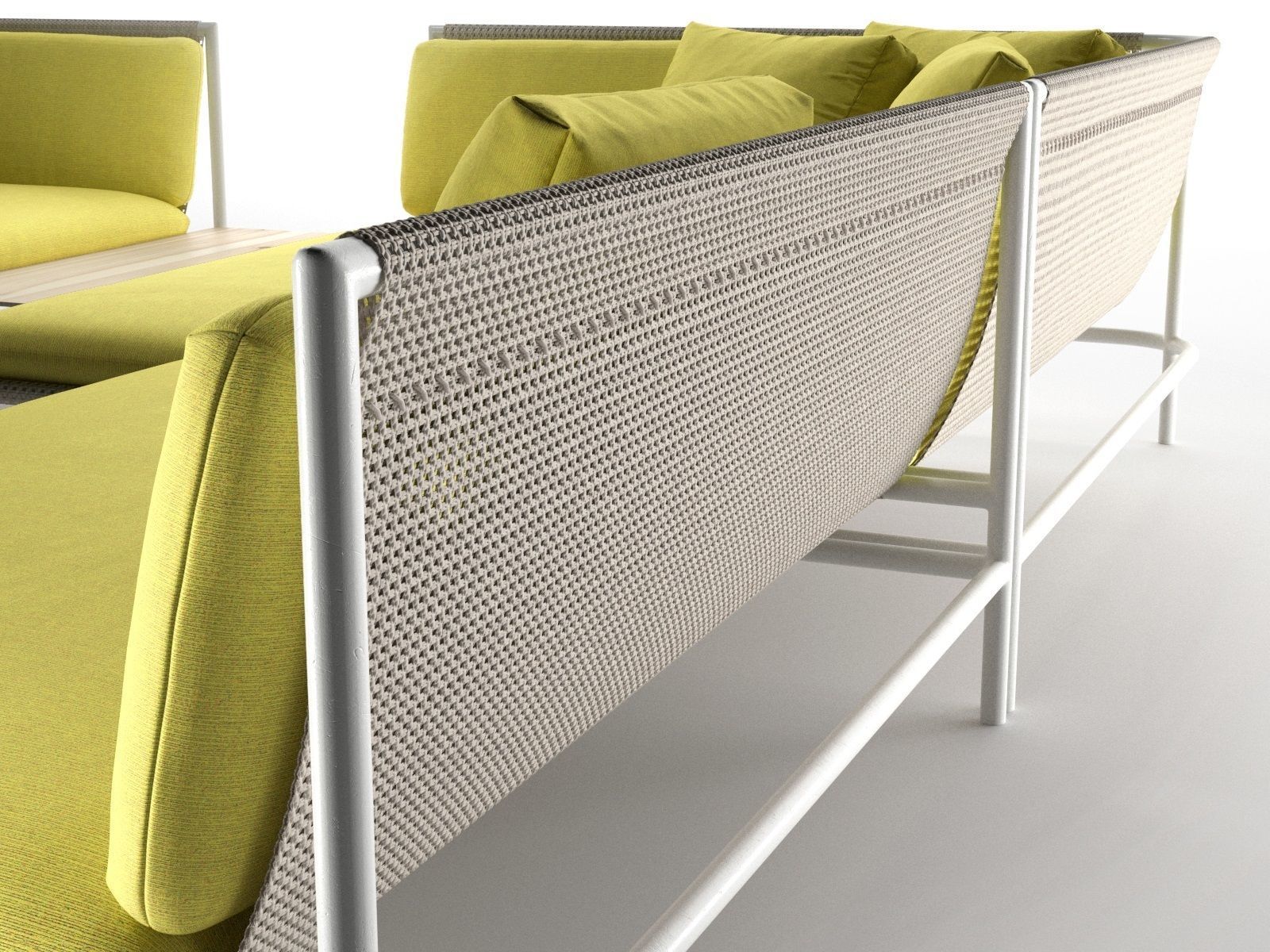 Canvas Sofa 3D model_2