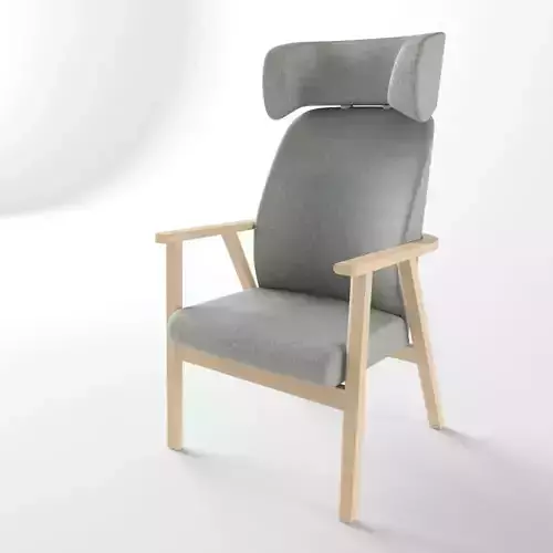 Relaxation Chair Santiago with Headrest 02 3D model