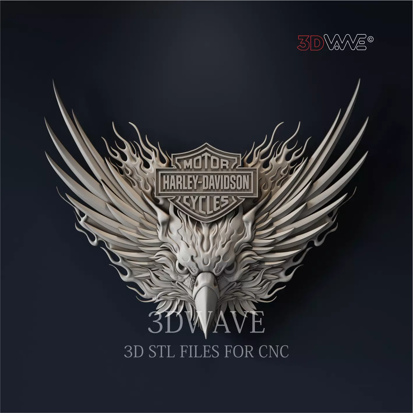 BIKERS EAGLE 3D print model_0