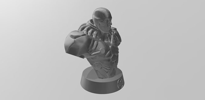 Cyborg Bust 3D print model
