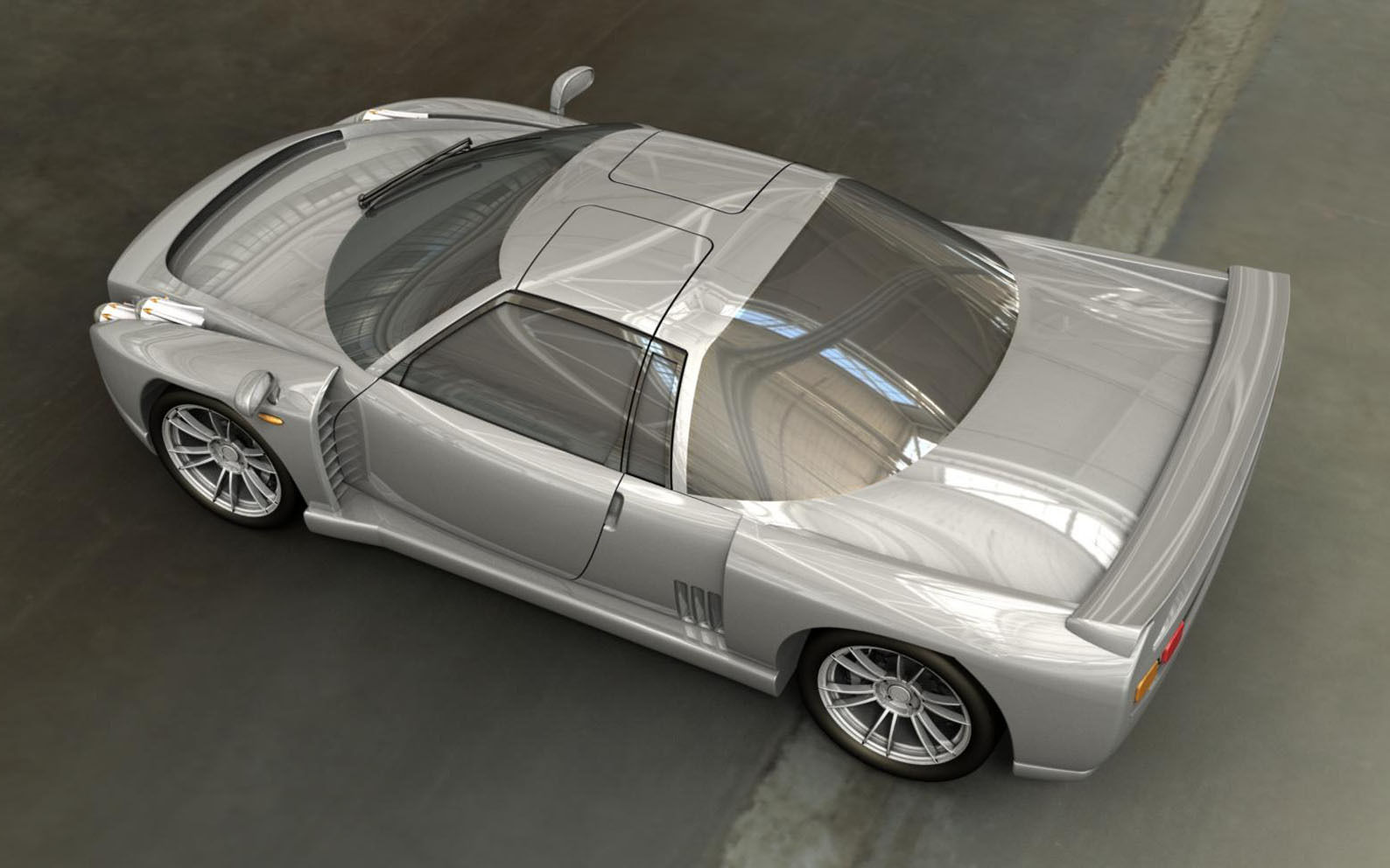 LMPStreetAS1 sports car Free 3D model_6