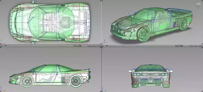 LMPStreetAS1 sports car Free 3D model