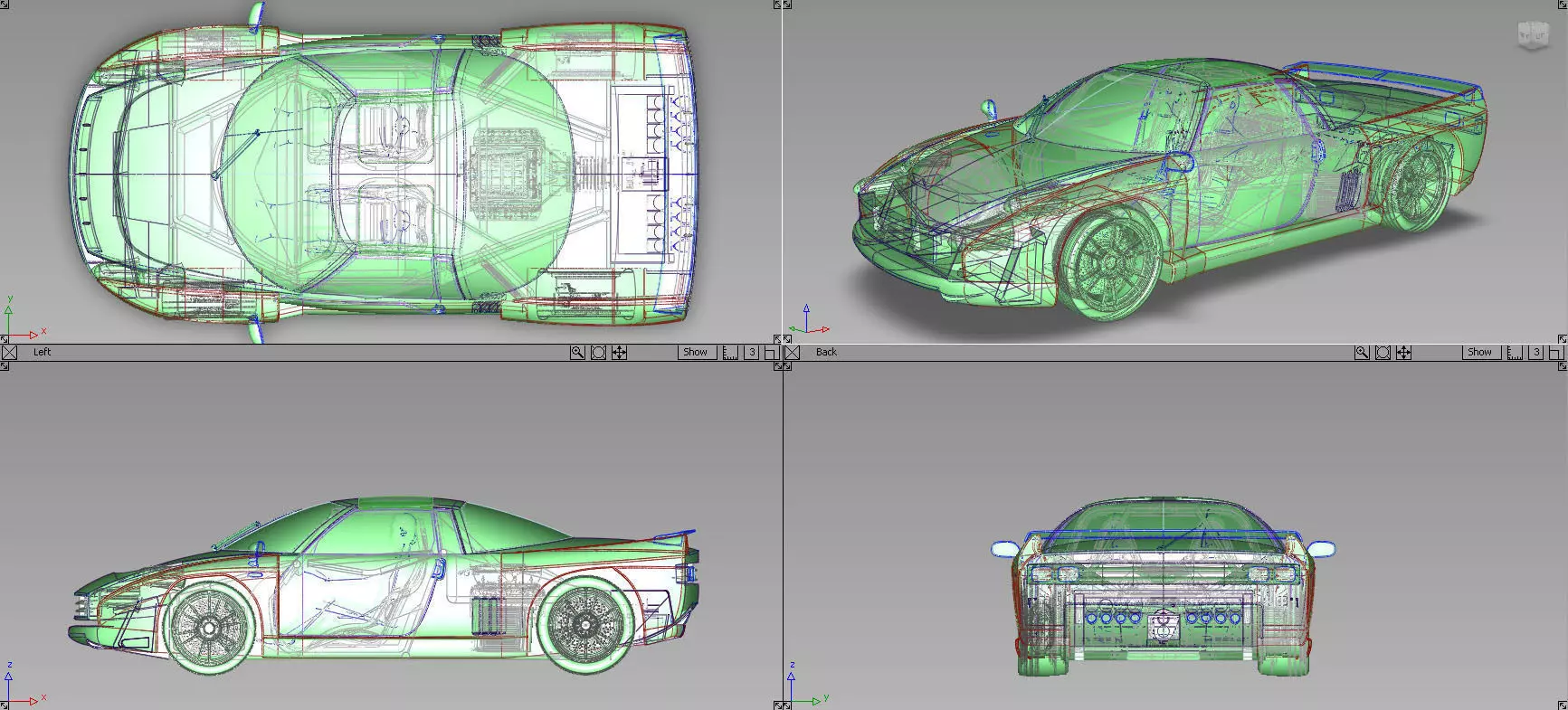 LMPStreetAS1 sports car Free 3D model_0