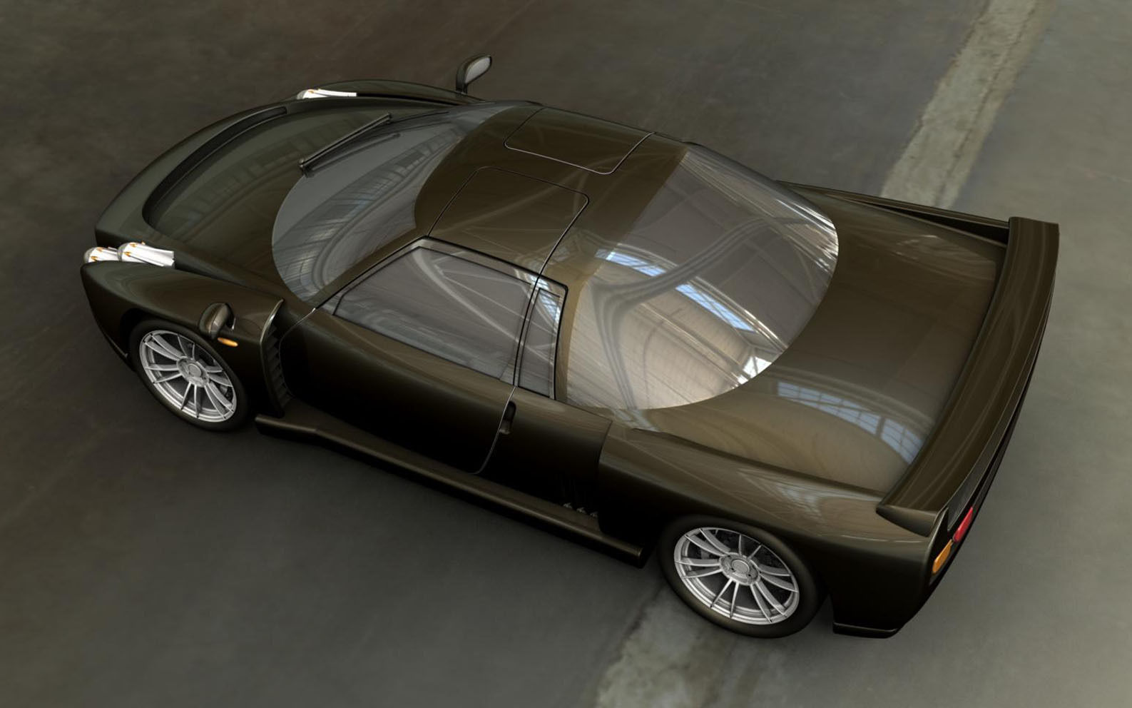 LMPStreetAS1 sports car Free 3D model_11